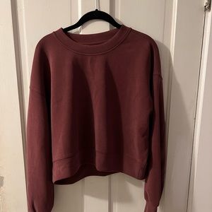 Lululemon cropped crew sweatshirt